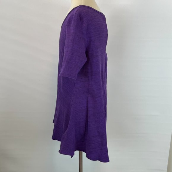 LuLaRoe Purple Ribbed Shirt Top Blouse ((size XS)) - Picture 4 of 7